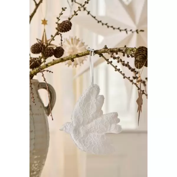 Ib Laursen - Fugl broderi anglaise My Nostalgic Christmas