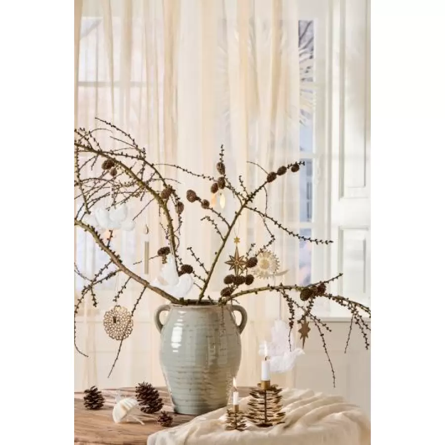 Ib Laursen - Fugl broderi anglaise My Nostalgic Christmas