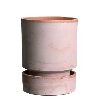Bergs Potter - Ø:8 The Hoff Pot, Rosa Sæt inkl. underskål Bergs Potter - Ø:8 The Hoff Pot, Rosa Sæt inkl. underskål