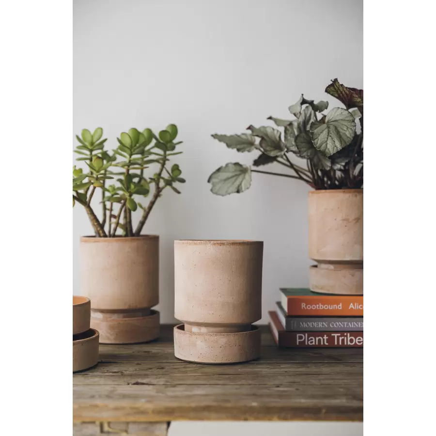 Bergs Potter - Ø:8 The Hoff Pot, Rosa Sæt inkl. underskål