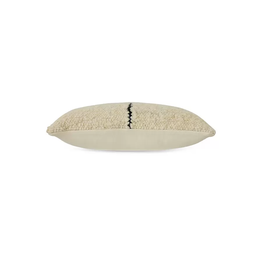 HK living -  Natural wool  striped  cushion  (50x30 cm)
