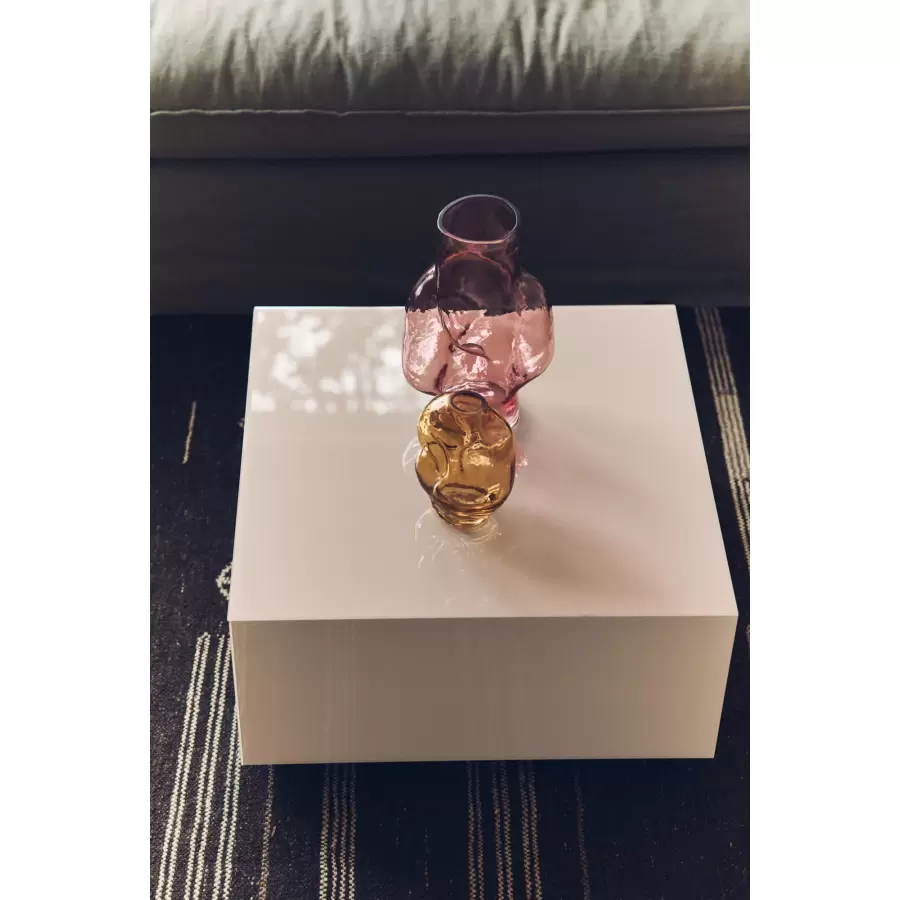 HK living - Gleam glass high  vase, rose