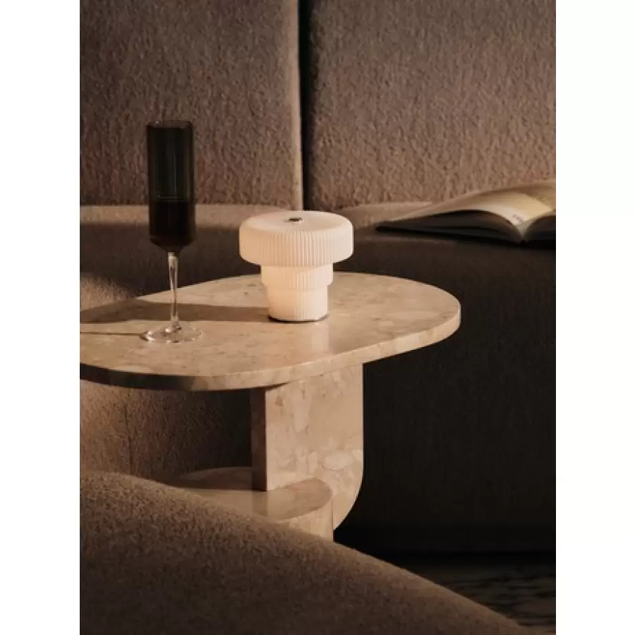 ferm LIVING - Ripple Transportabel Lampe, Hvid