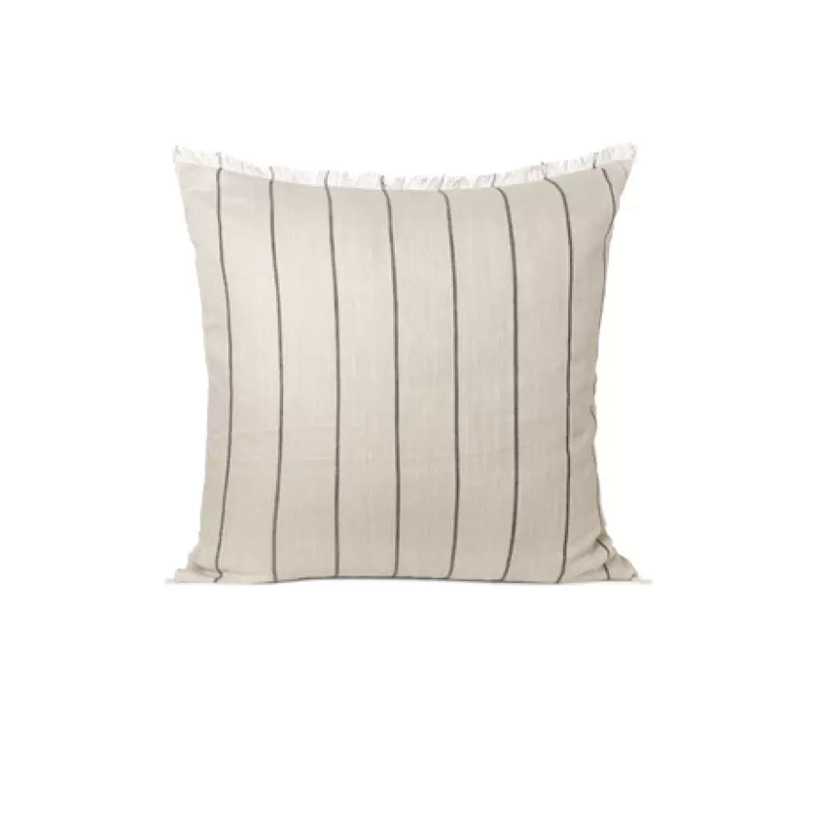 ferm LIVING - Calm Pude, Camel/Black 80*80