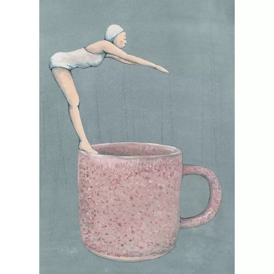 Kirstine Falk - Lejlighedskort, morgendyp A5