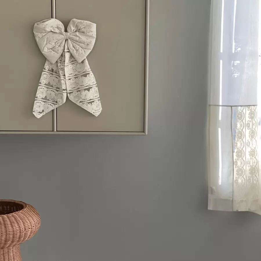 Jou Quilts - Sløjfe Broderie Anglaise/Blonde, 23*33