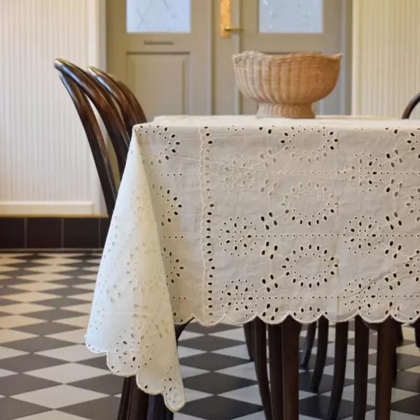 Jou Quilts - Dug Broderie Anglaise, Offwhite 140*240
