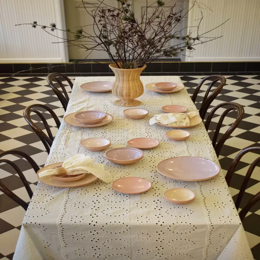 Jou Quilts - Dug Broderie Anglaise, Offwhite 140*240