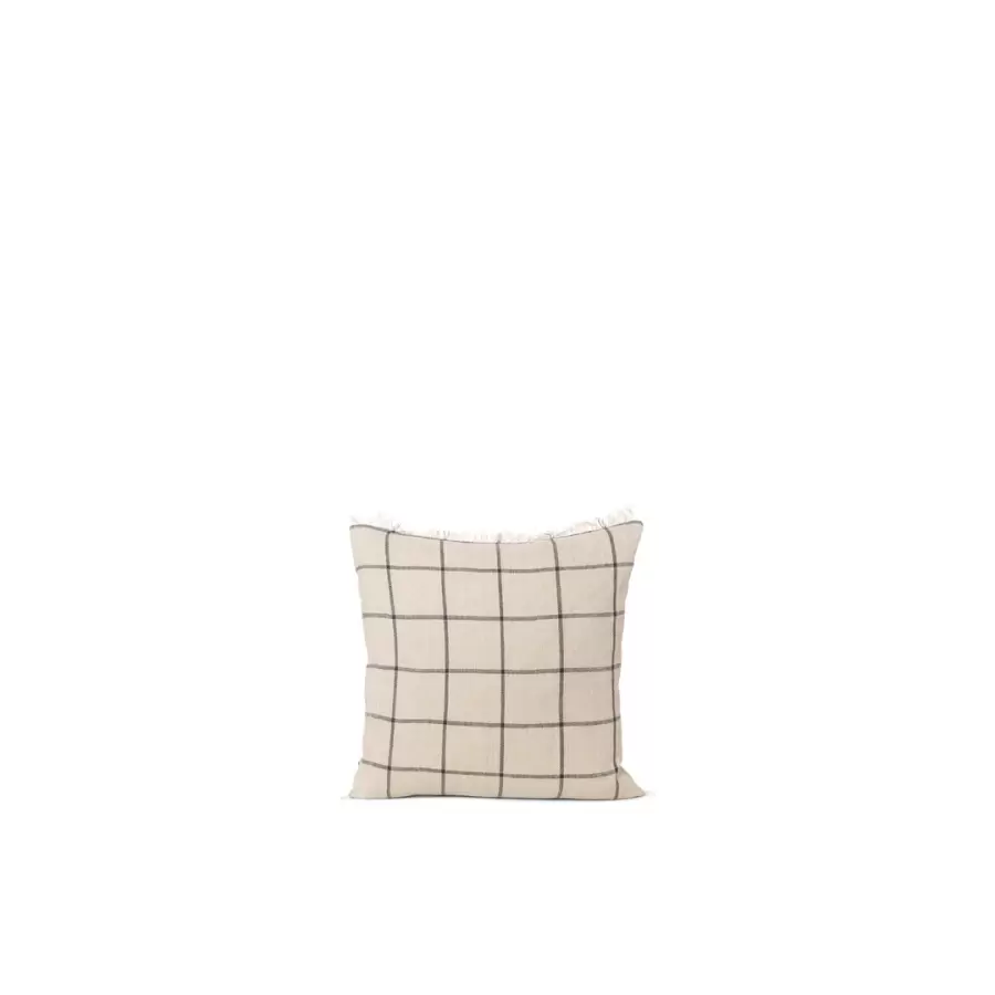 ferm LIVING - Calm Cushion - Camel / Black