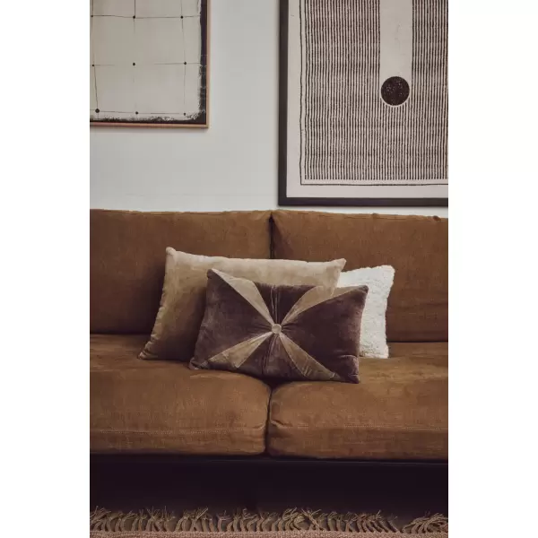 HK living -  Velvet, Brun velour pude  (50x30 cm)