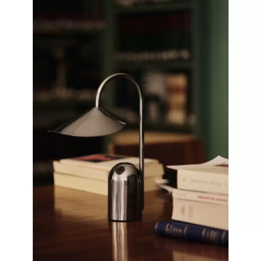ferm LIVING - Arum Transportabel Lampe, Rustfrit stål