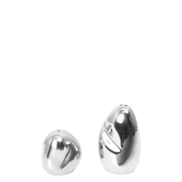Ferm Living - Orevo Salt- og Pebersæt, Rustfrit stål Ferm Living - Orevo Salt- og Pebersæt, Rustfrit stål