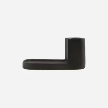 meraki - Datura Børste- og sæbeholder, Stor Dark Grey