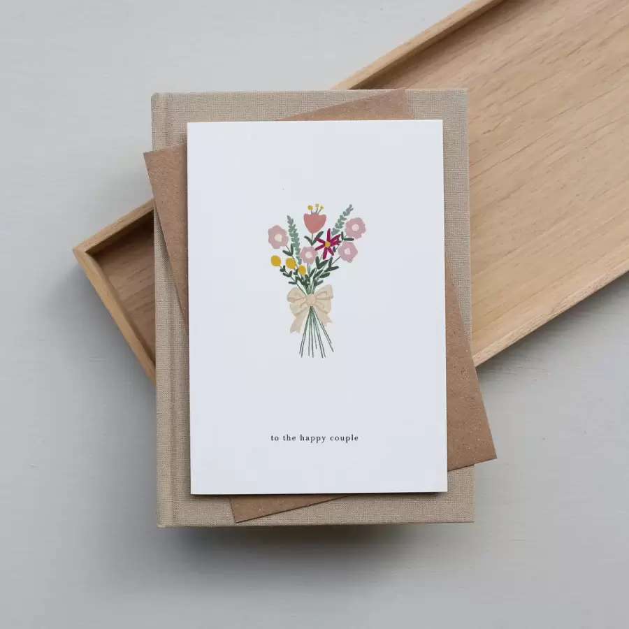 KARTOTEK - Lykønskningskort med konvolut, Wedding Flowers
