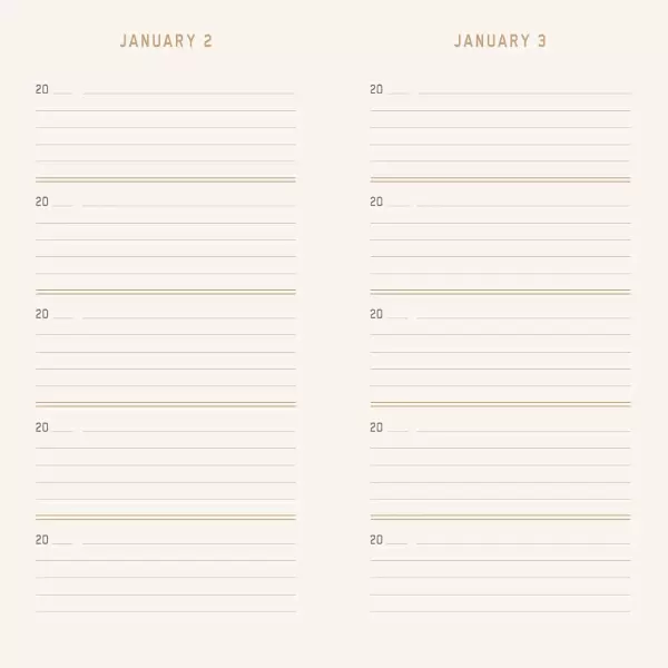 New Mags - Canvas One Line a Day i 5 år, koksgrå kalender New Mags - Canvas One Line a Day i 5 år, koksgrå kalender
