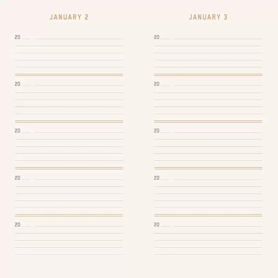 New Mags - Canvas One Line a Day i 5 år, koksgrå kalender New Mags - Canvas One Line a Day i 5 år, koksgrå kalender