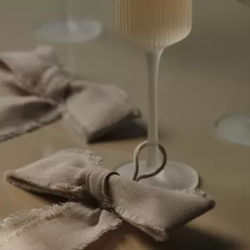 Ferm Living - 2 Champagneglas Ripple, Frosted