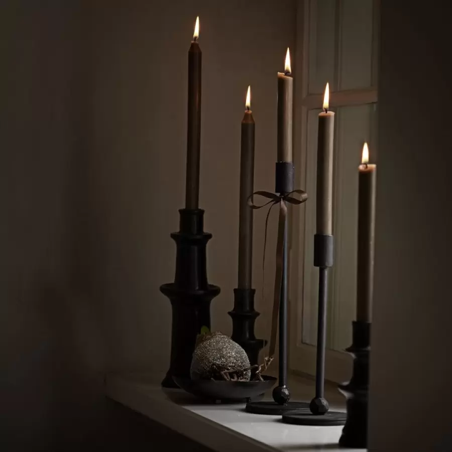 TineK Home - Kronelys, stearin, æske 8 stk, D2,2xH30 cm, haze                  TineK Home - Kronelys, stearin, æske 8 stk, D2,2xH30 cm, haze