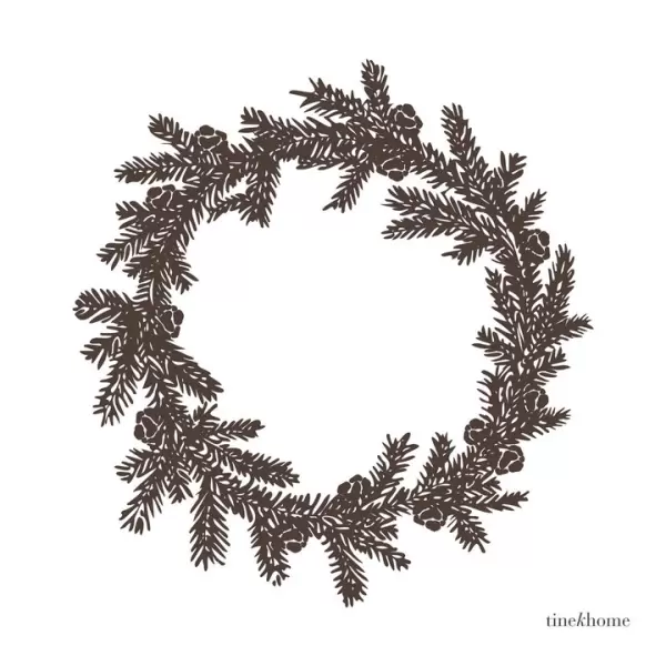 TineK Home - 50 Papirservietter Cypress, Mocca TineK Home - 50 Papirservietter Cypress, Mocca