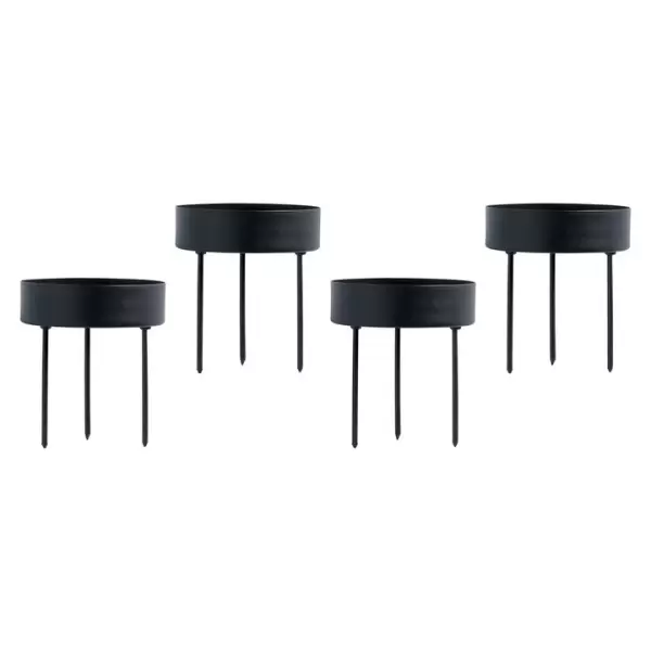 TineK Home -  Lyseholder advent m/spyd, 4 stk, metal, D7cm, sort TineK Home -  Lyseholder advent m/spyd, 4 stk, metal, D7cm, sort