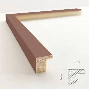 INCADO - A4 ramme, Slim Mocha Brown