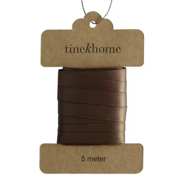 TineK Home - 5 m. Satinbånd, Hazel B: 1 cm. TineK Home - 5 m. Satinbånd, Hazel B: 1 cm.