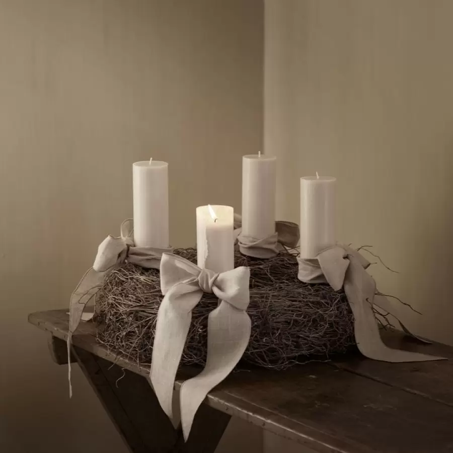 TineK Home - Dekobånd, hør, 5 m, bredde 8 cm, natur TineK Home - Dekobånd, hør, 5 m, bredde 8 cm, natur