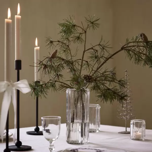 TineK Home -  Mata Glasvase, riflet, Ø:10*23 TineK Home -  Mata Glasvase, riflet, Ø:10*23