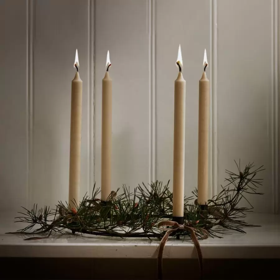 TineK Home - 8 Stearinlys, Sand Ø:2,2*30