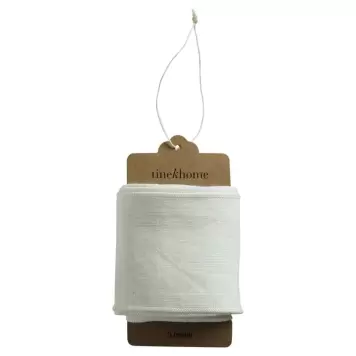 TineK Home - 5 m. Dekobånd, Cremefarvet Hør B: 8 cm. - DIY julesløjfe TineK Home - 5 m. Dekobånd, Cremefarvet Hør B: 8 cm. - DIY julesløjfe