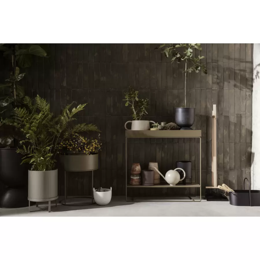 ferm LIVING - Ø: 30*42.5 Krukke Hourglass Small, Sort 