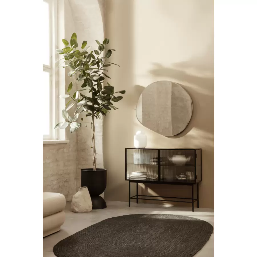 ferm LIVING - Hourglass Pot, Sort Ø:50*73 - Hent selv