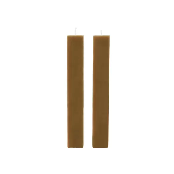 ferm LIVING - 2 stk. lys Burren Pillar Candles - Bronze ferm LIVING - 2 stk. lys Burren Pillar Candles - Bronze
