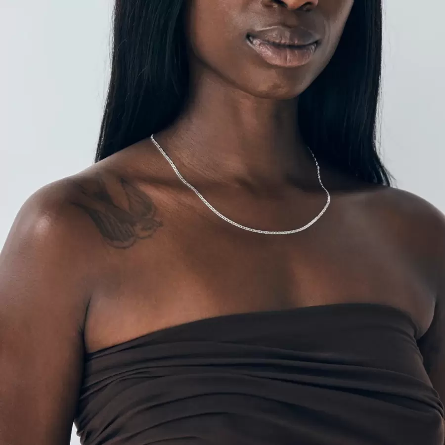 Trine Tuxen - Halskæde Luca, Sterlingsølv L:50