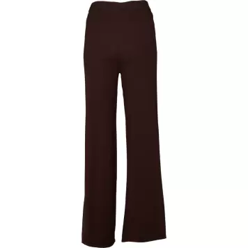 Basic Apparel - Vera Wide Pant 100% Merinould, Chokolade Basic Apparel - Vera Wide Pant 100% Merinould, Chokolade