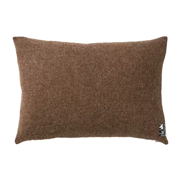 Silkeborg Uldspinderi - Gotland pude 60*40, brun uld/hør