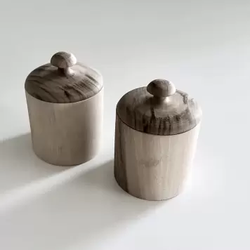 Manipura Living - Krukke med låg, Walnut