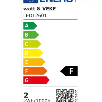 Watt & Veke - LED-pære T26 E14, Frosted Warm White pære til papirstjerner