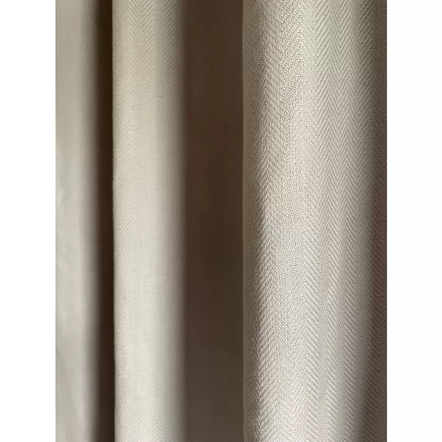 HUMDAKIN - Badeforhæng inkl. ringe - light stone