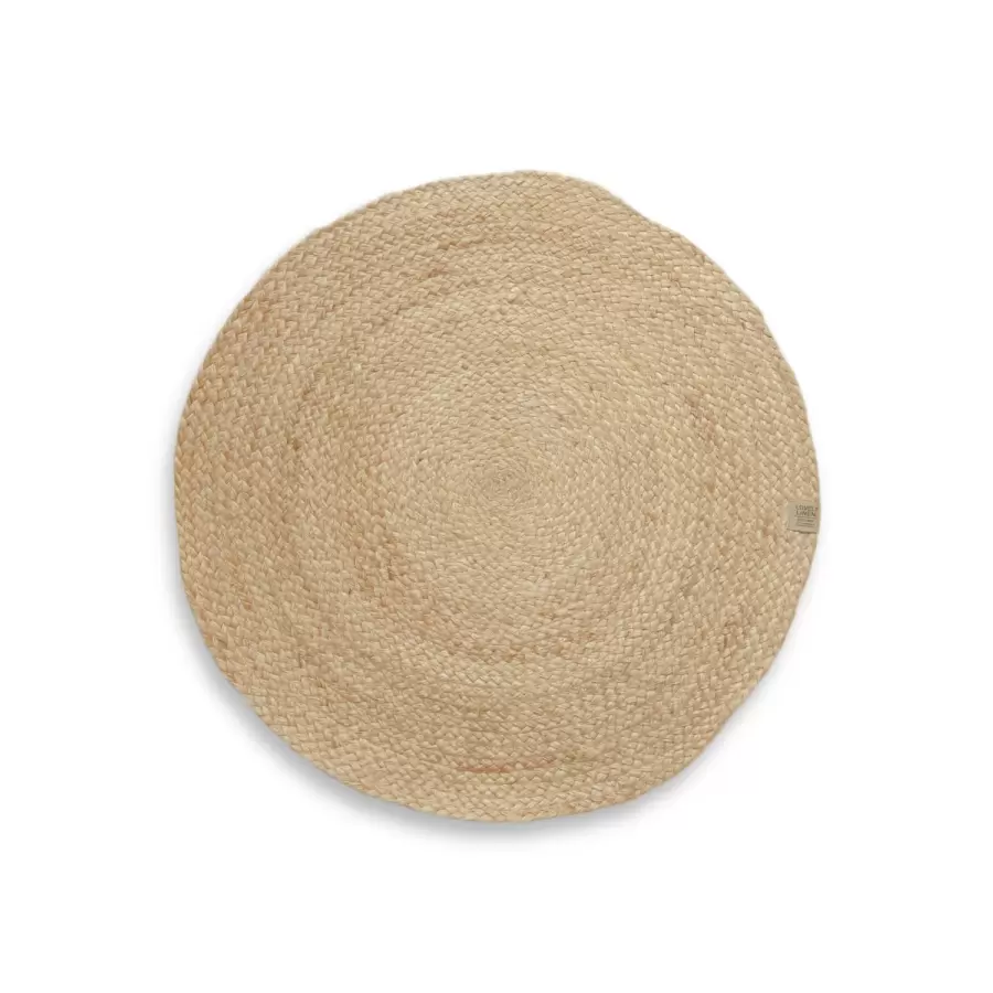 Lovely Linen - Breezy rund natur måtte Ø65 cm.