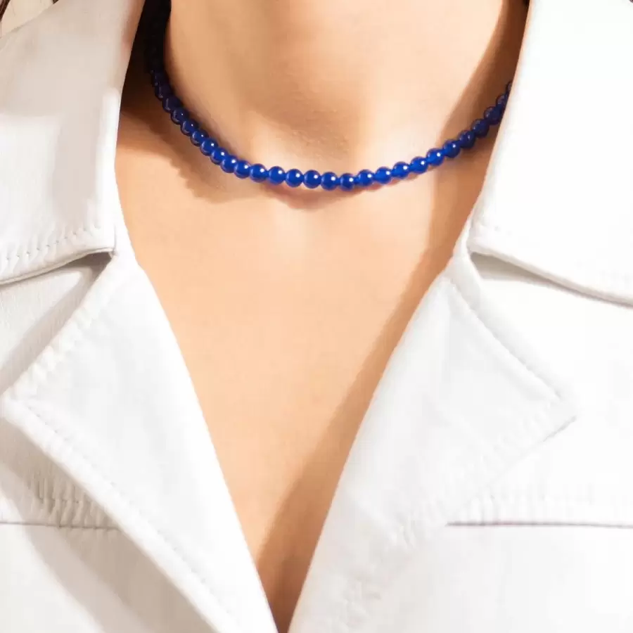 House of Vincent - Halskæde Candy Coral Small, Mørkeblå