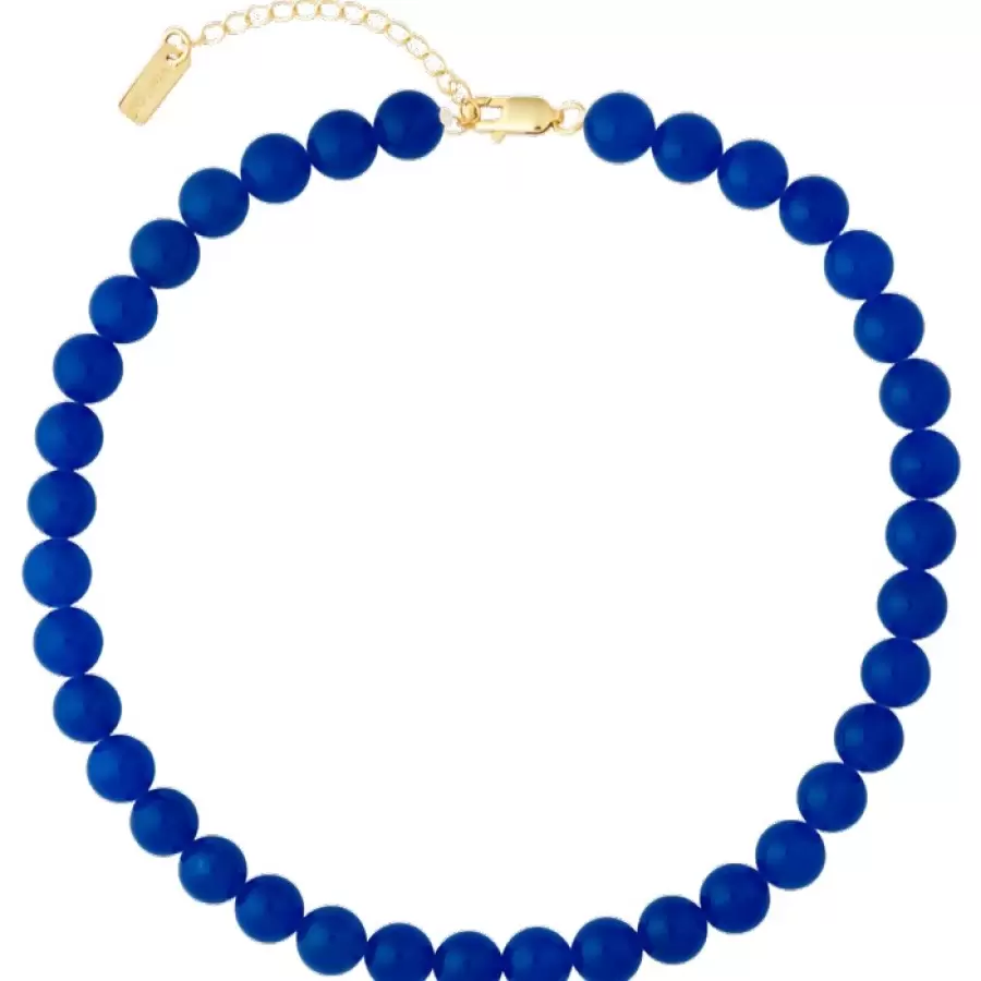 House of Vincent - Candy Coral Dark blue, M, halskæde