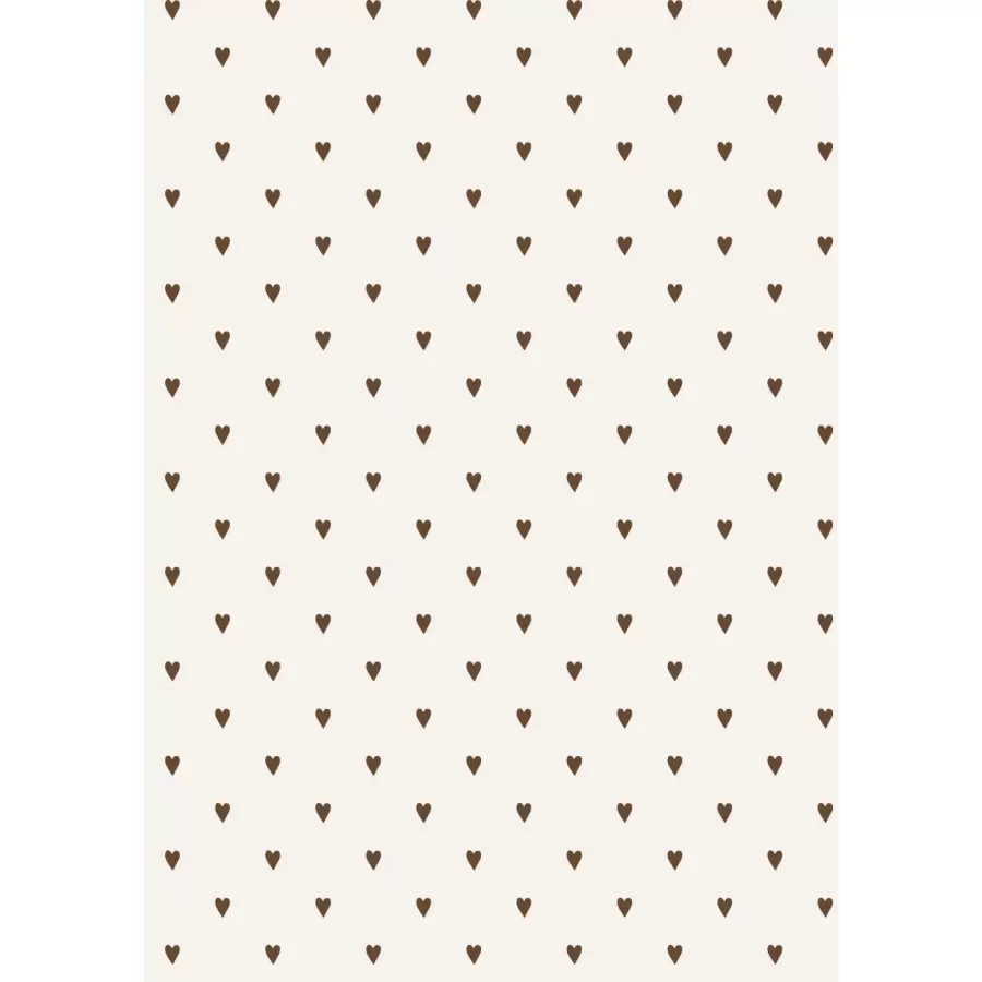 Ib Laursen - Gavepapir 5 m., Brune Hjerter