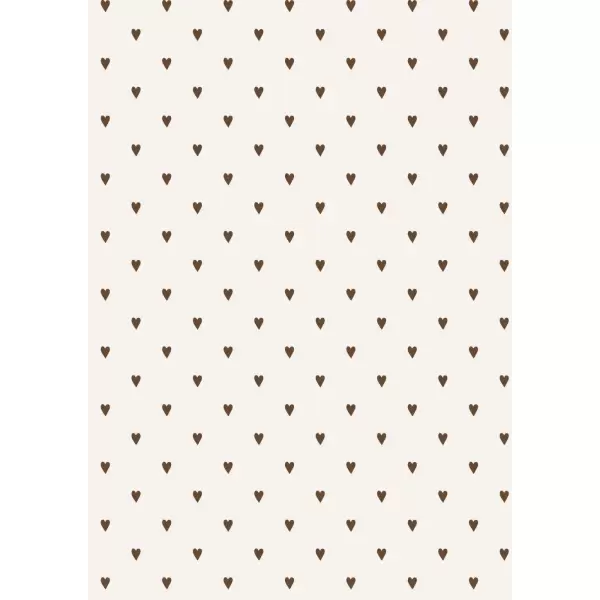 Ib Laursen - Gavepapir Brune Hjerter 5 m. Ib Laursen - Gavepapir Brune Hjerter 5 m.