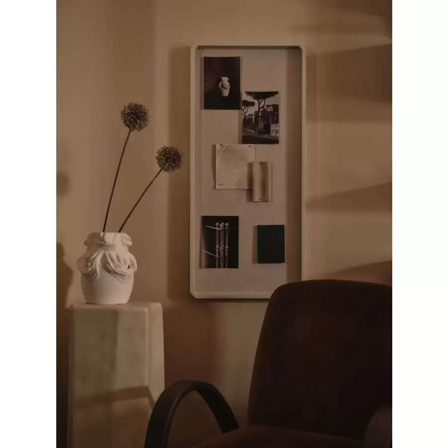 ferm LIVING - Vase Drisca, Off White Ø:22*H:23