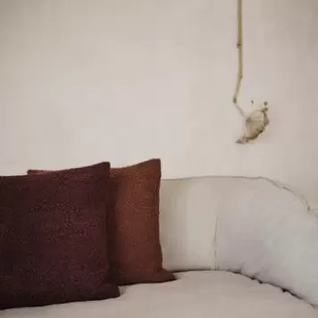 Ferm Living - Pude Moor, Dark Pecan 50*50