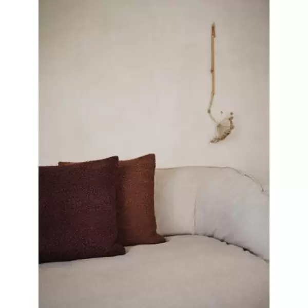 ferm LIVING - Pudebetræk Moor, Dark Pecan 50*50