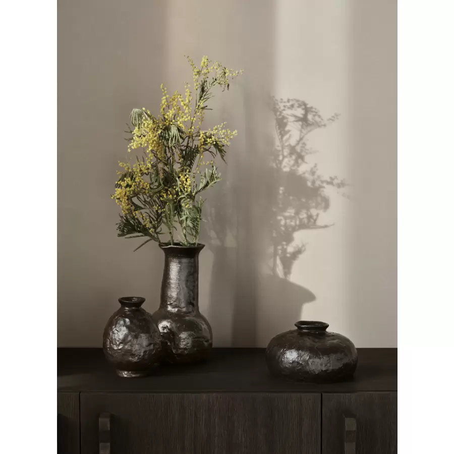 ferm LIVING - Vase Doro Large, Coffee Ø:16*H:27