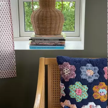 Jou Quilts - Jou Vase m. hanke, Rattan Ø:25*30