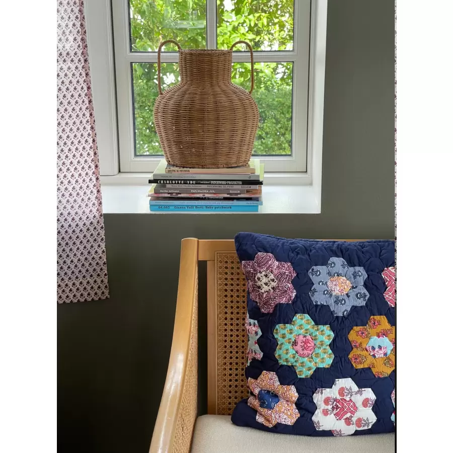 Jou Quilts - Jou Vase m. hanke, Rattan Ø:25*H:30